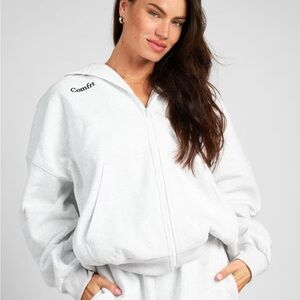 Comfrt Cloud Zip Up Hoodie- Color-Storm- Size Medium